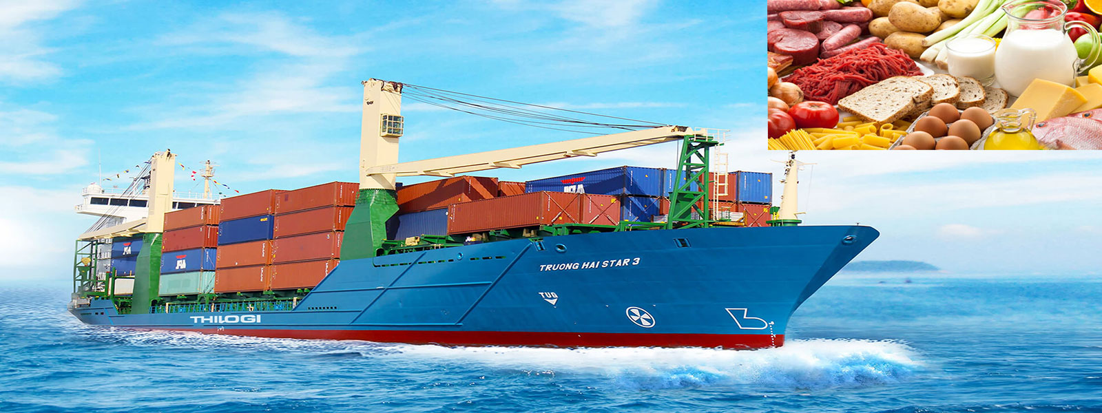 Cung cấp lương thực, thực phẩm, đồ uống cho tàu biển